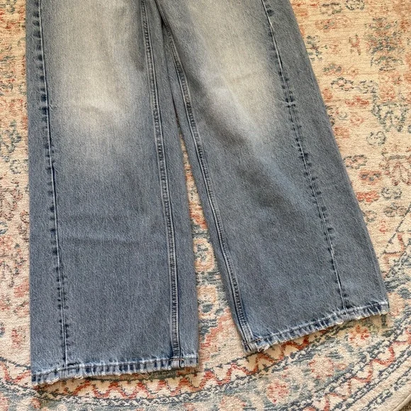 Zara Wide Leg Denim Jeans — Size 2 - Picture 4 of 6